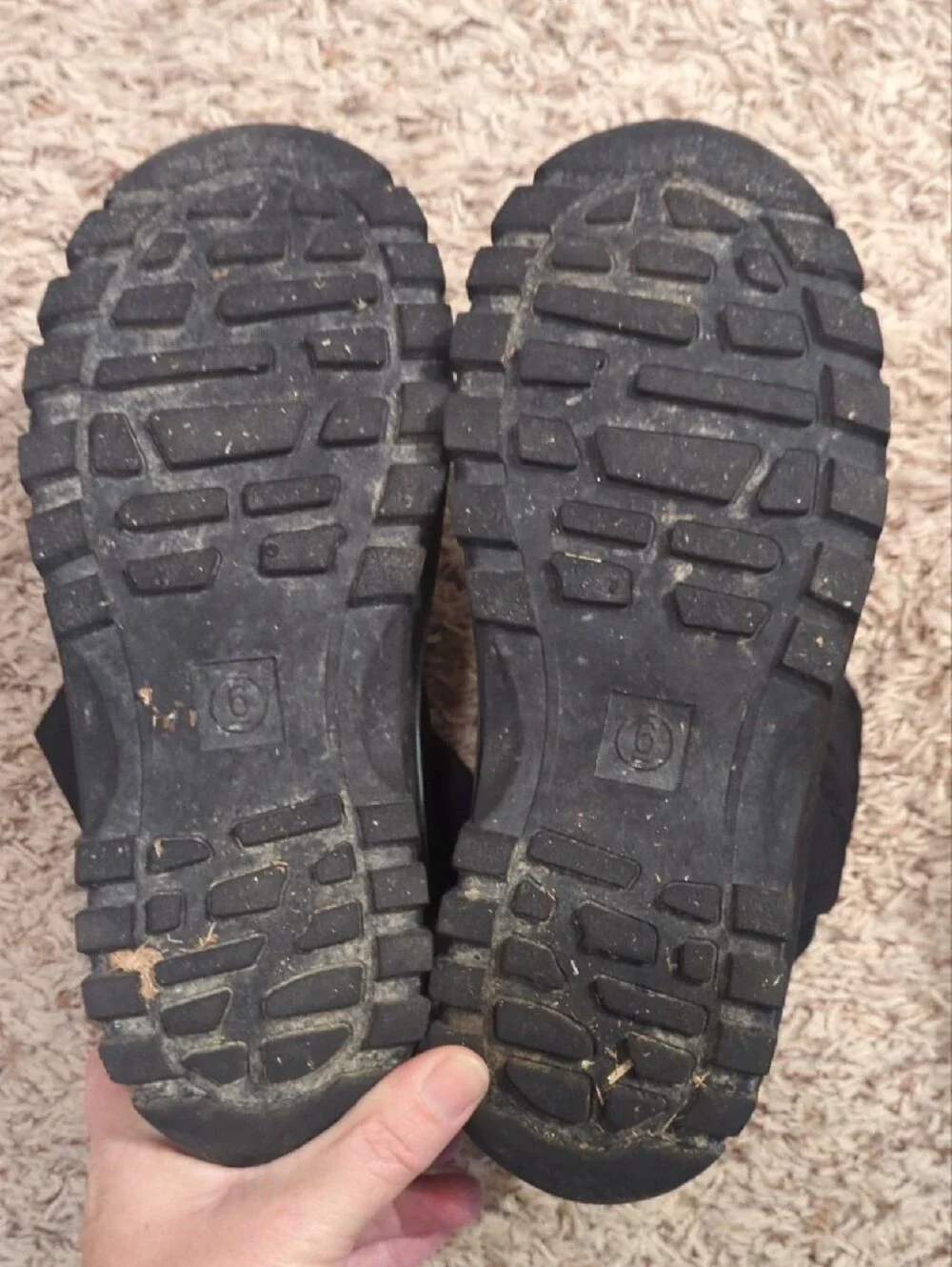 3M Thinsulate Black Insulated Winter Boots